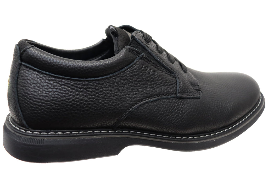 Mens Otto Plain EE Extra Wide Leather Shoes