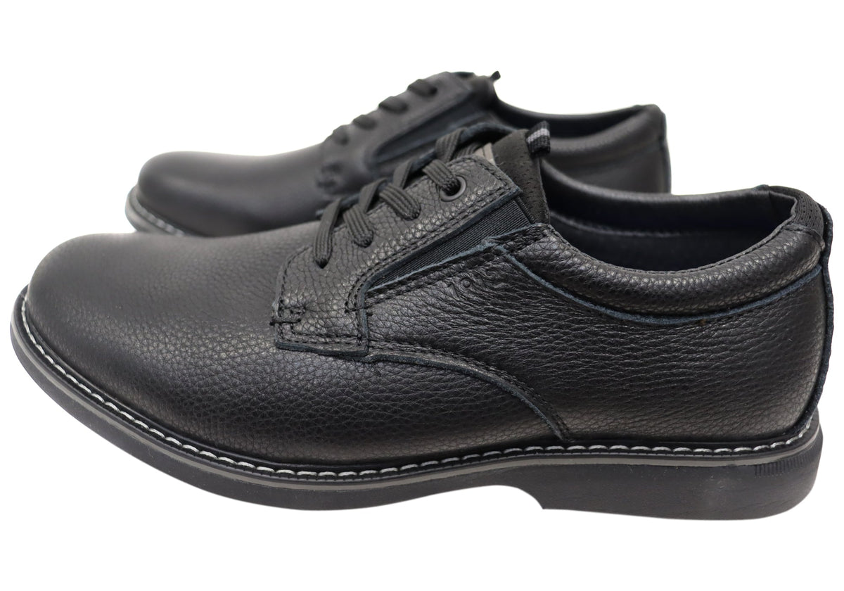 Mens Otto Plain EE Extra Wide Leather Shoes