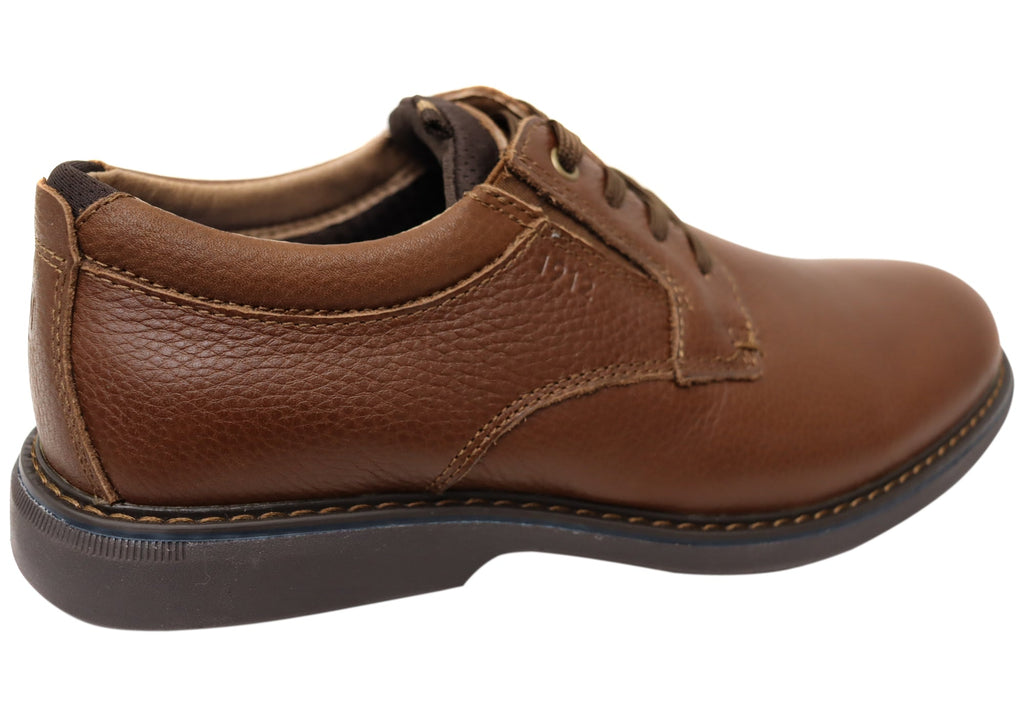 Mens Otto Plain EE Extra Wide Leather Shoes