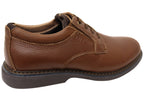 Mens Otto Plain EE Extra Wide Leather Shoes