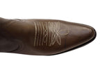 Edwina Womens Leather Western Cowboy Ankle Boots