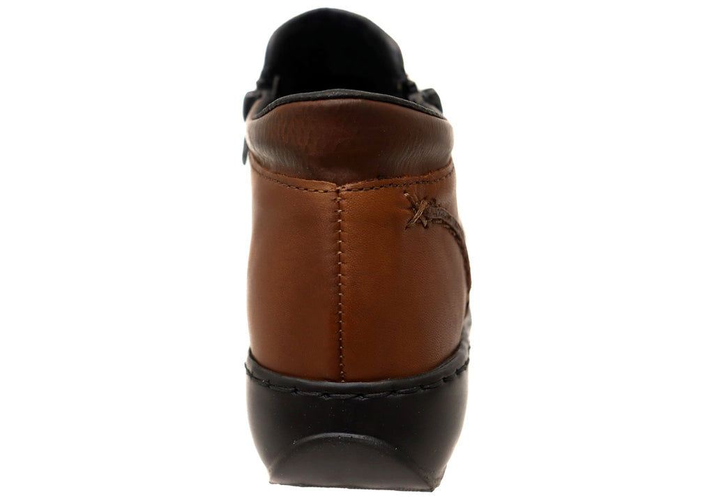 L3882 Womens Comfortable Leather Ankle Boots