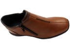 L3882 Womens Comfortable Leather Ankle Boots