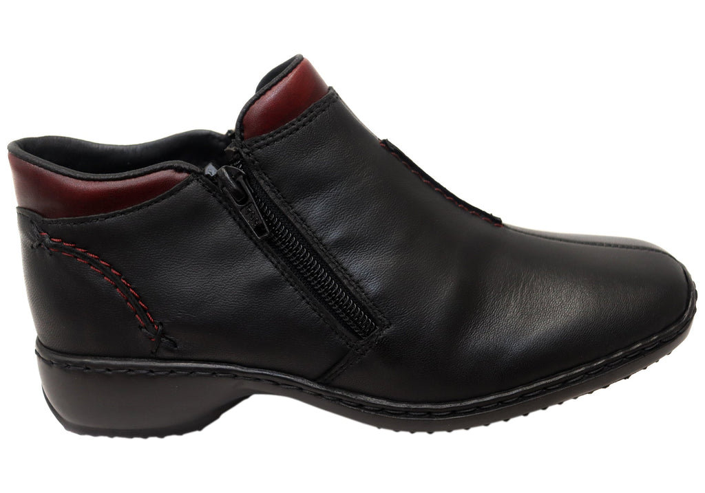 L3882 Womens Comfortable Leather Ankle Boots