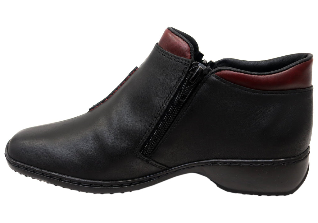 L3882 Womens Comfortable Leather Ankle Boots