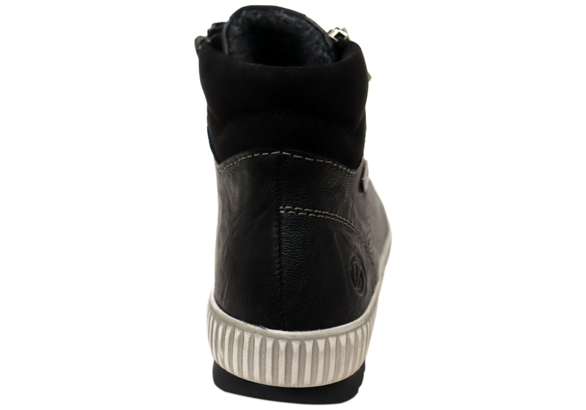 D0772 Womens Comfortable Leather Ankle Boots
