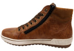 D0772 Womens Comfortable Leather Ankle Boots