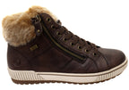D0780-25 Womens Comfortable Leather Ankle Boots