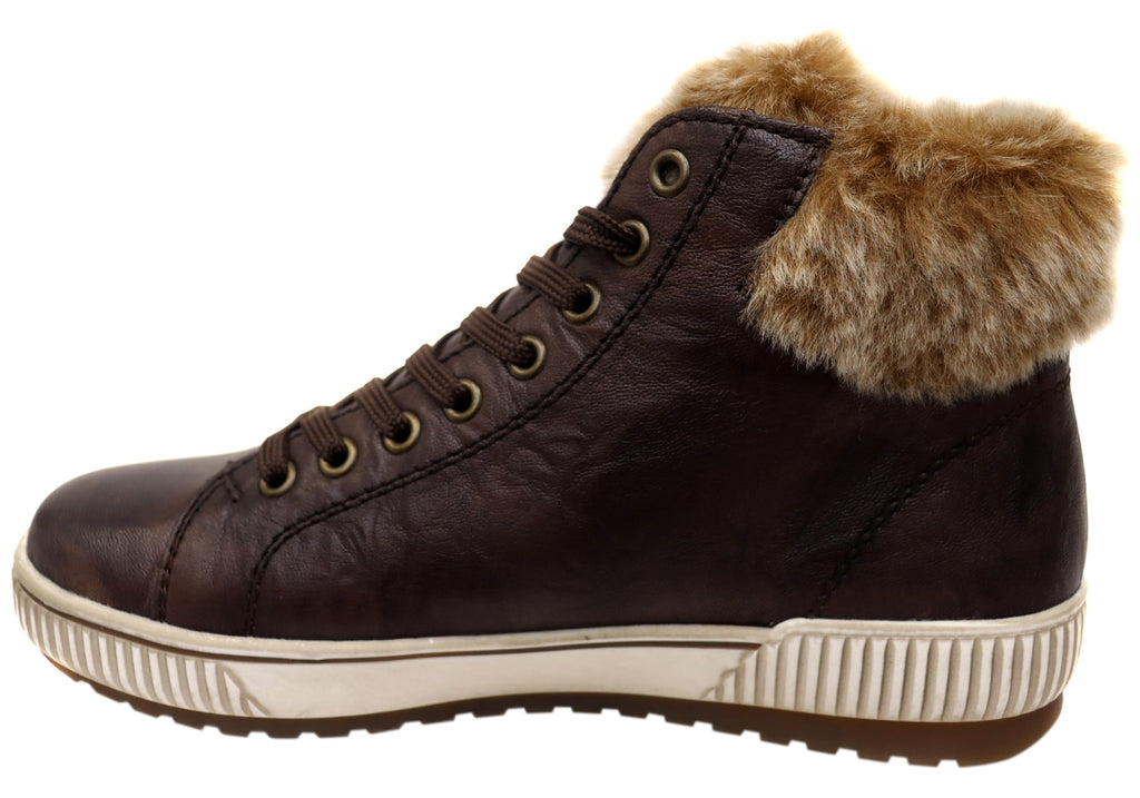 D0780-25 Womens Comfortable Leather Ankle Boots