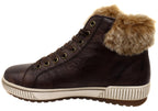 D0780-25 Womens Comfortable Leather Ankle Boots