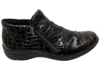 R7674 Womens Comfortable Leather Ankle Boots