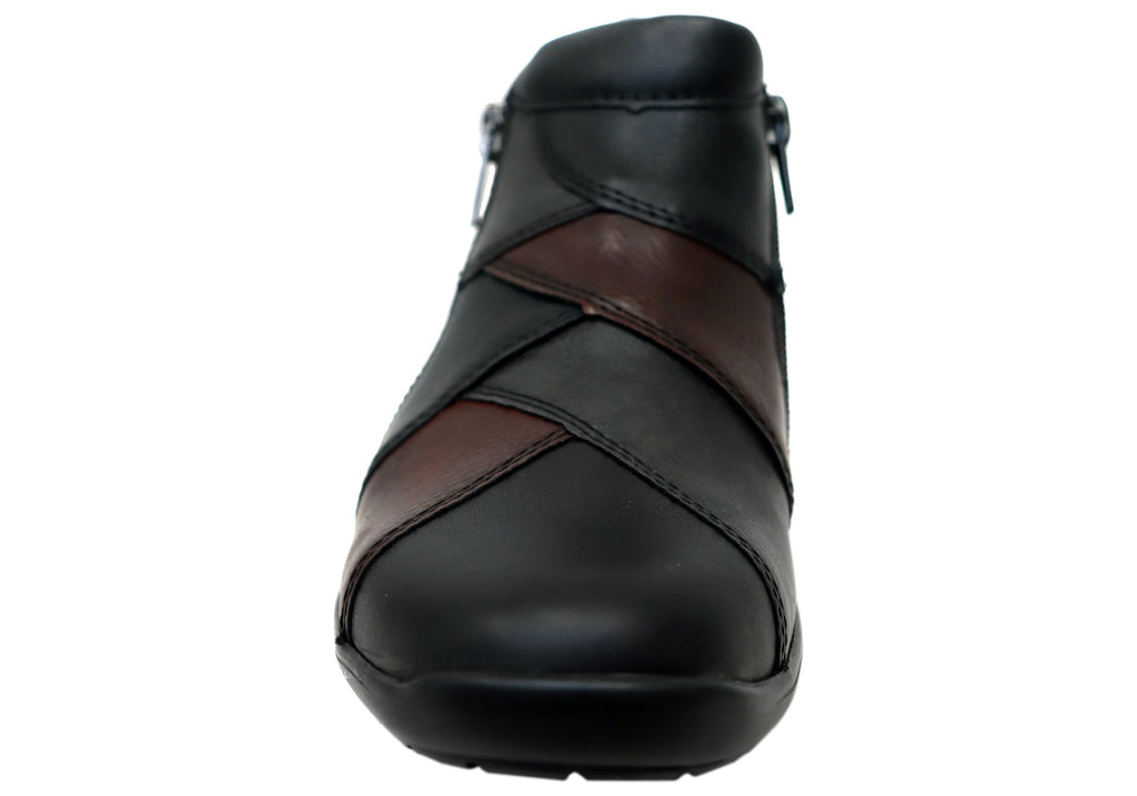 R7674 Womens Comfortable Leather Ankle Boots