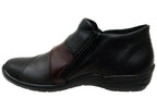 R7674 Womens Comfortable Leather Ankle Boots