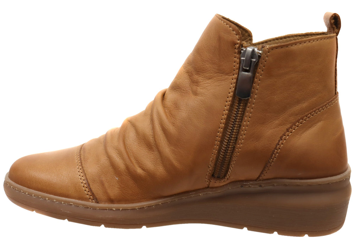 Perry Womens European Comfortable Leather Boots