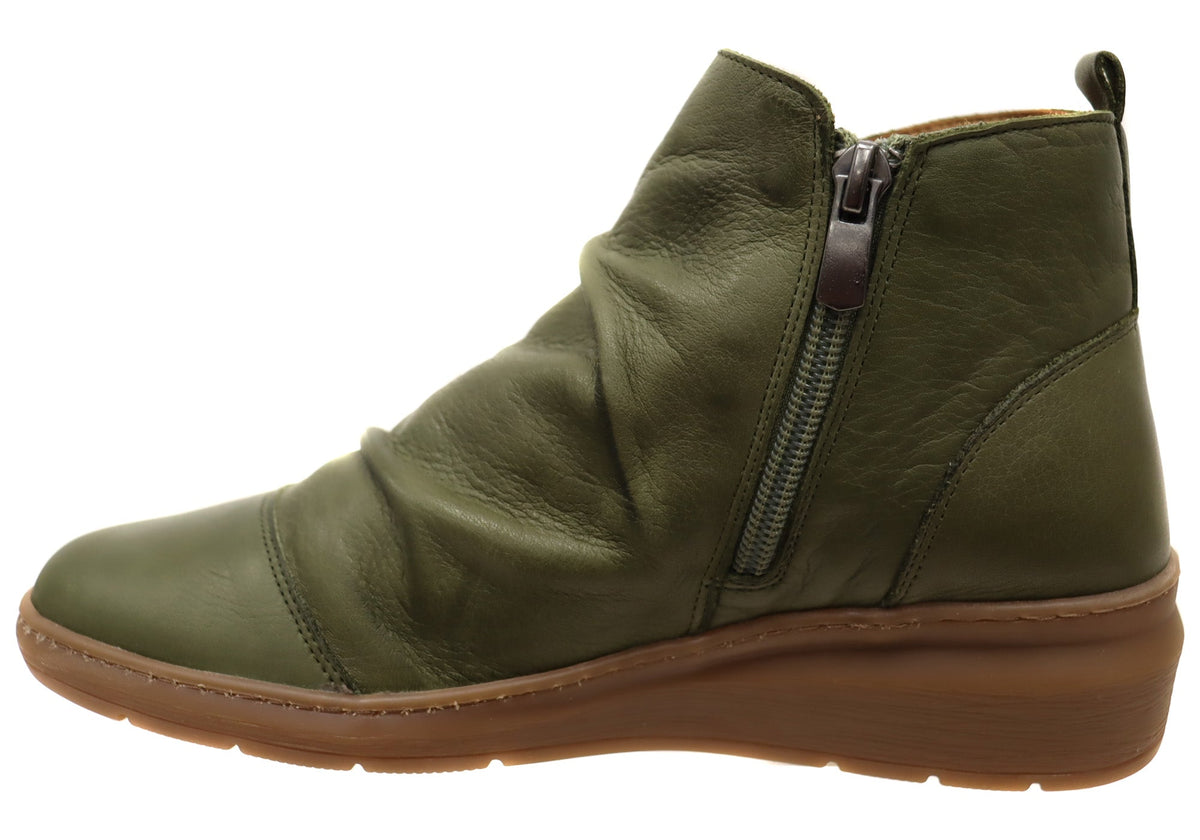 Perry Womens European Comfortable Leather Boots
