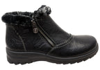 L7172-00 Womens Comfortable Leather Ankle Boots