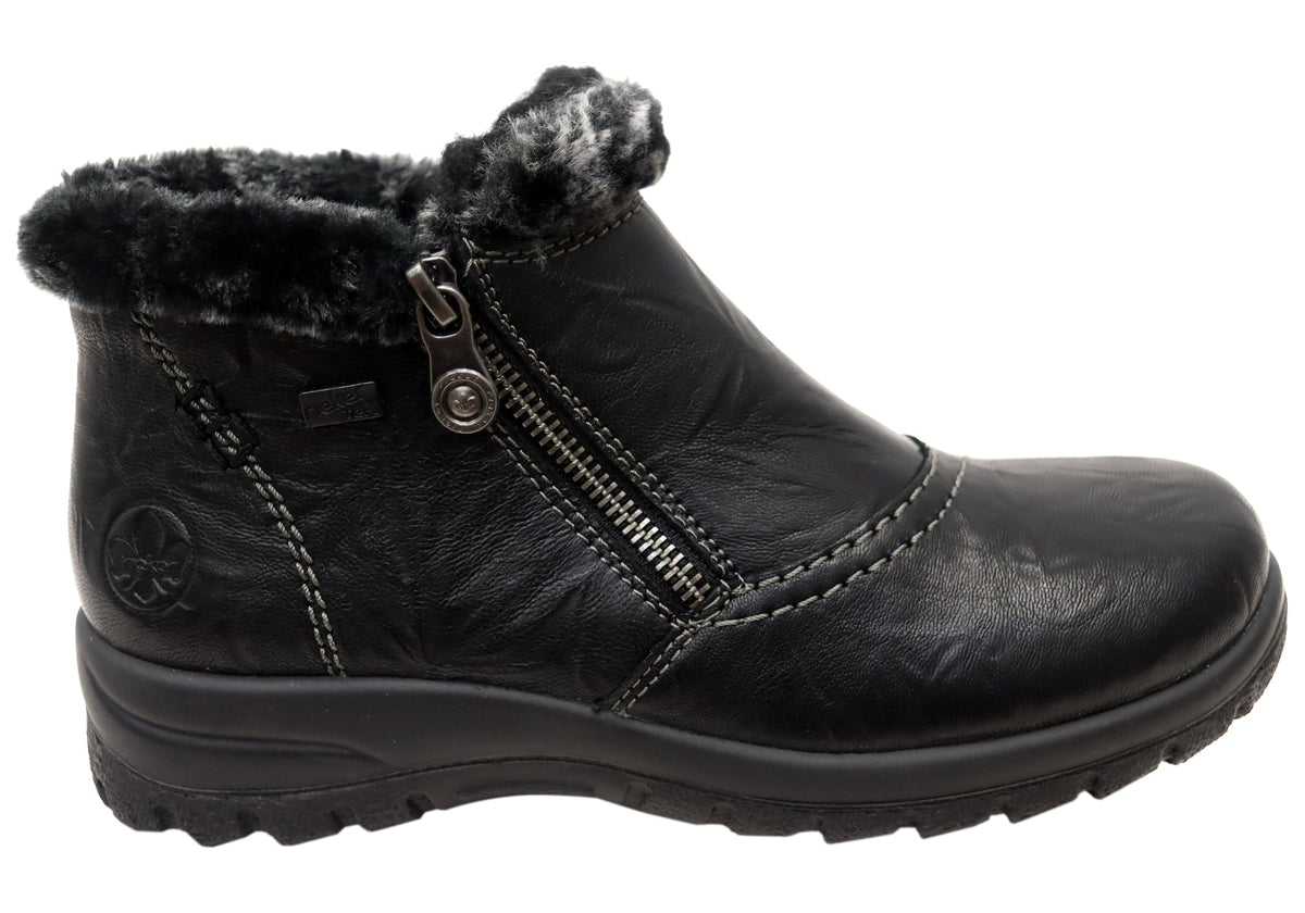 L7172-00 Womens Comfortable Leather Ankle Boots