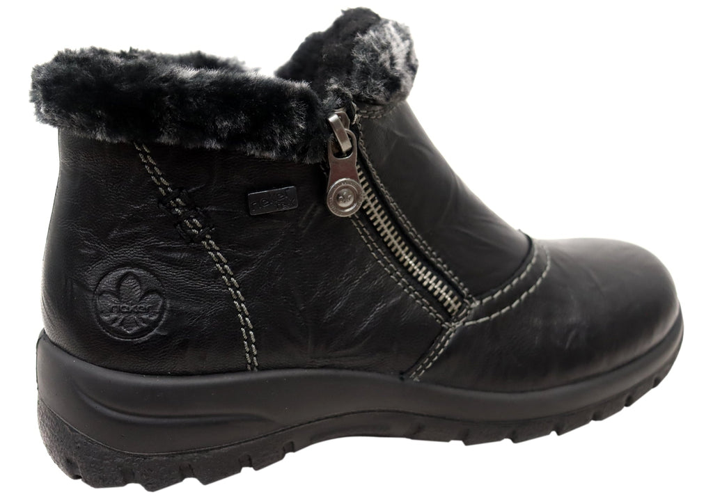 L7172-00 Womens Comfortable Leather Ankle Boots