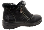 L7172-00 Womens Comfortable Leather Ankle Boots