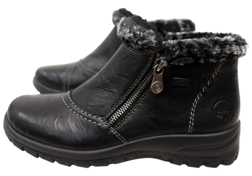L7172-00 Womens Comfortable Leather Ankle Boots