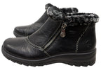 L7172-00 Womens Comfortable Leather Ankle Boots