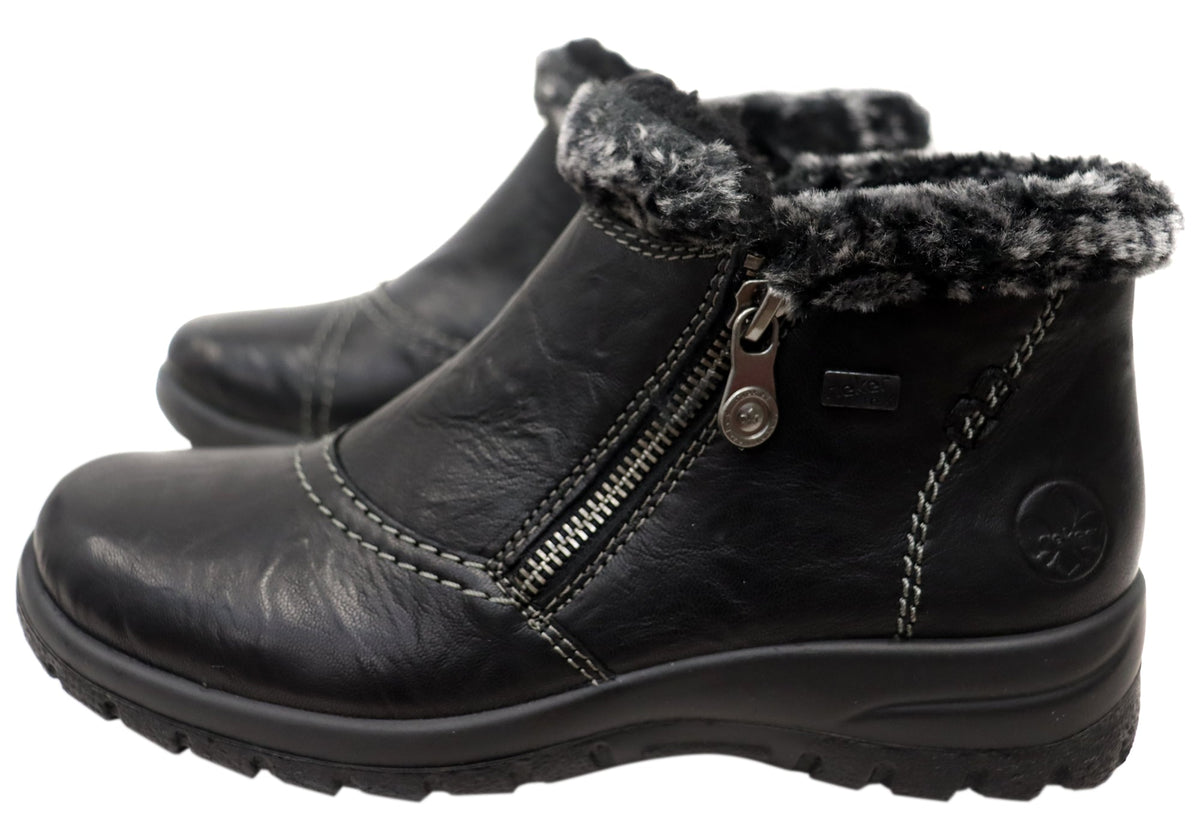 L7172-00 Womens Comfortable Leather Ankle Boots