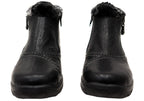 L7172-00 Womens Comfortable Leather Ankle Boots
