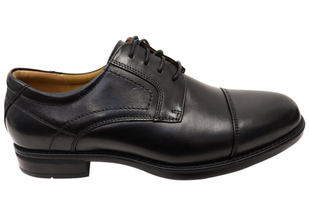 Mens Fairfield Cap Toe Derby EEE Wide Leather Dress Shoes