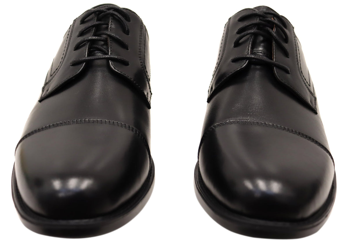 Mens Fairfield Cap Toe Derby EEE Wide Leather Dress Shoes