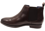 Mens EEE Triple Wide Leather Ceduna Plain Toe Chelsea Boots