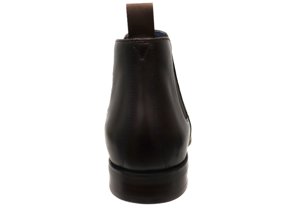 Mens EEE Triple Wide Leather Ceduna Plain Toe Chelsea Boots