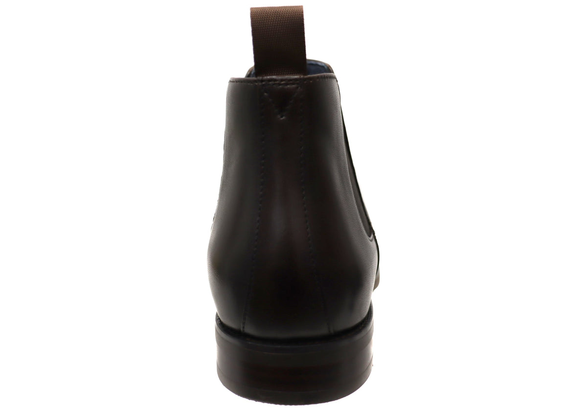 Mens EEE Triple Wide Leather Ceduna Plain Toe Chelsea Boots