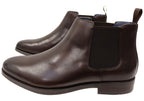 Mens EEE Triple Wide Leather Ceduna Plain Toe Chelsea Boots