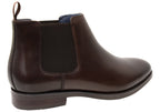 Mens EEE Triple Wide Leather Ceduna Plain Toe Chelsea Boots