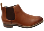 Mens EEE Triple Wide Leather Ceduna Plain Toe Chelsea Boots
