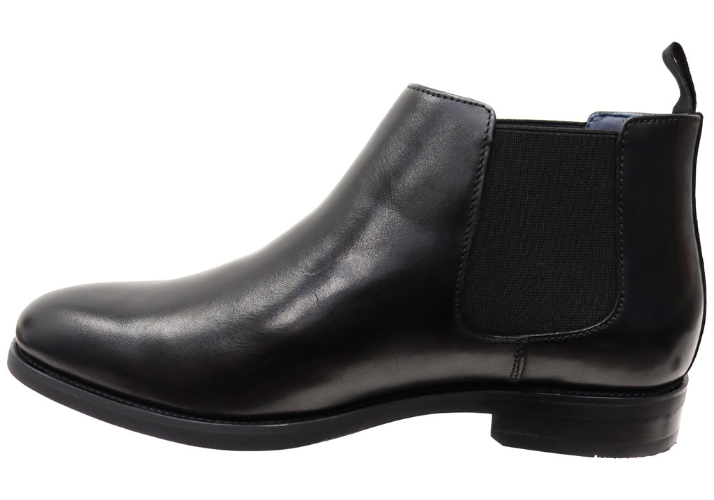 Mens EEE Triple Wide Leather Ceduna Plain Toe Chelsea Boots