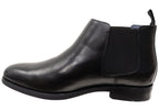 Mens EEE Triple Wide Leather Ceduna Plain Toe Chelsea Boots