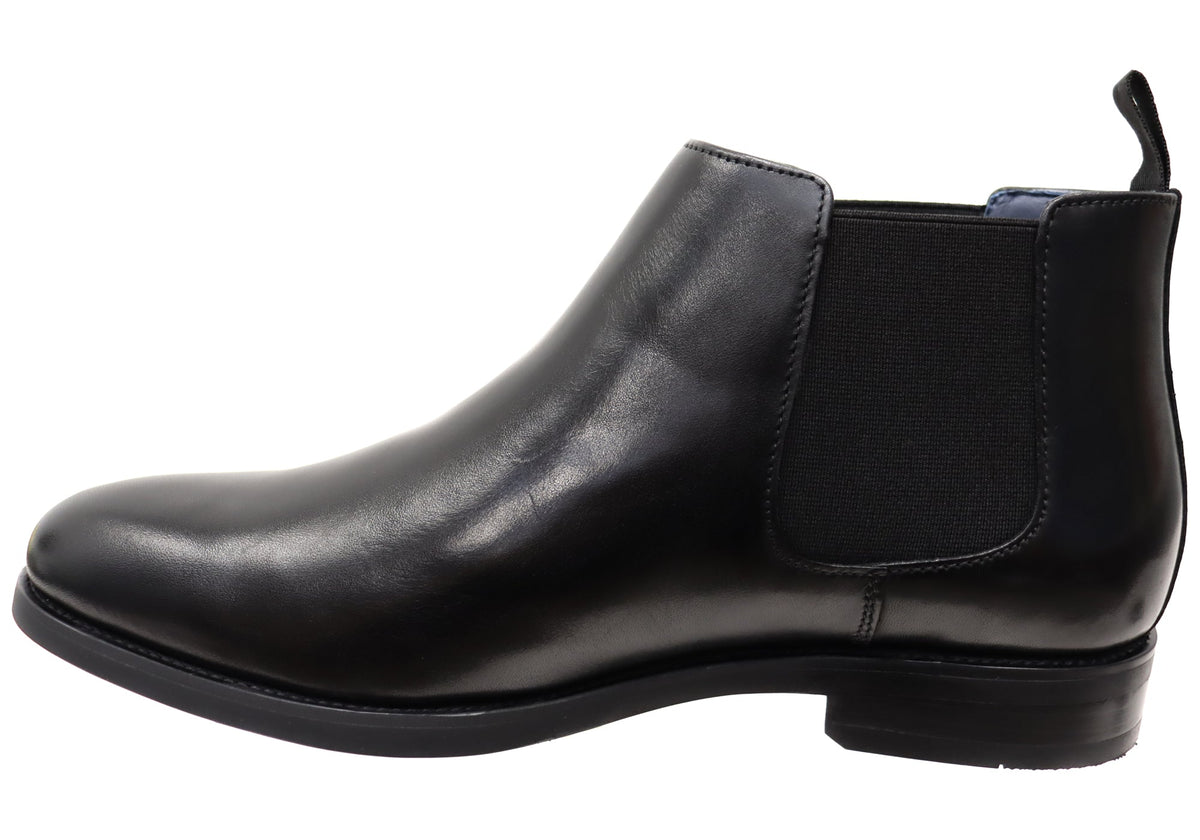 Mens EEE Triple Wide Leather Ceduna Plain Toe Chelsea Boots