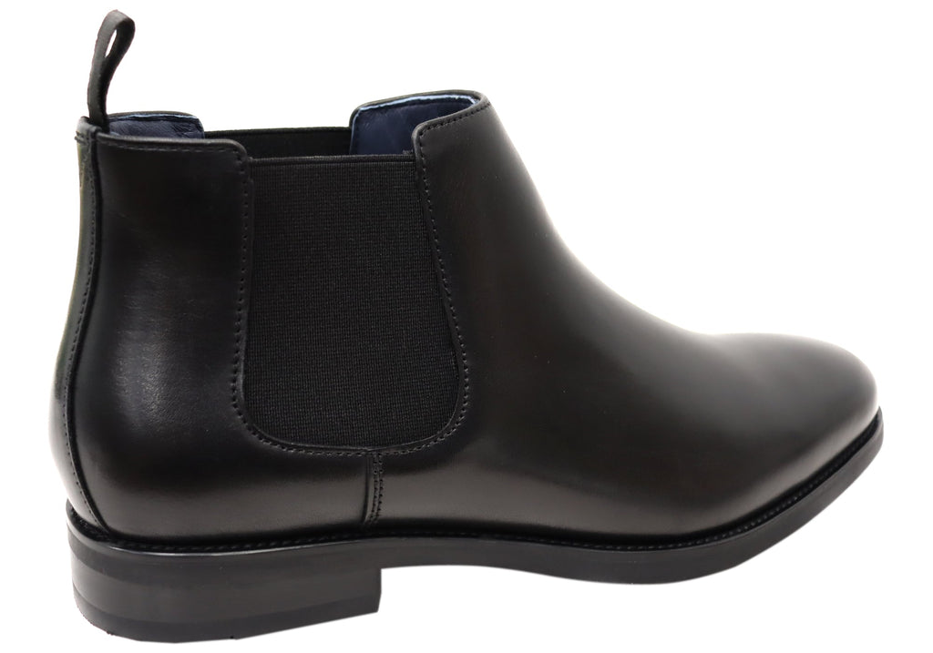 Mens EEE Triple Wide Leather Ceduna Plain Toe Chelsea Boots