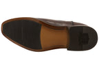 Mens EE Extra Wide Leather Barret Plain Toe Chelsea Boots