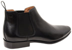 Mens EE Extra Wide Leather Barret Plain Toe Chelsea Boots