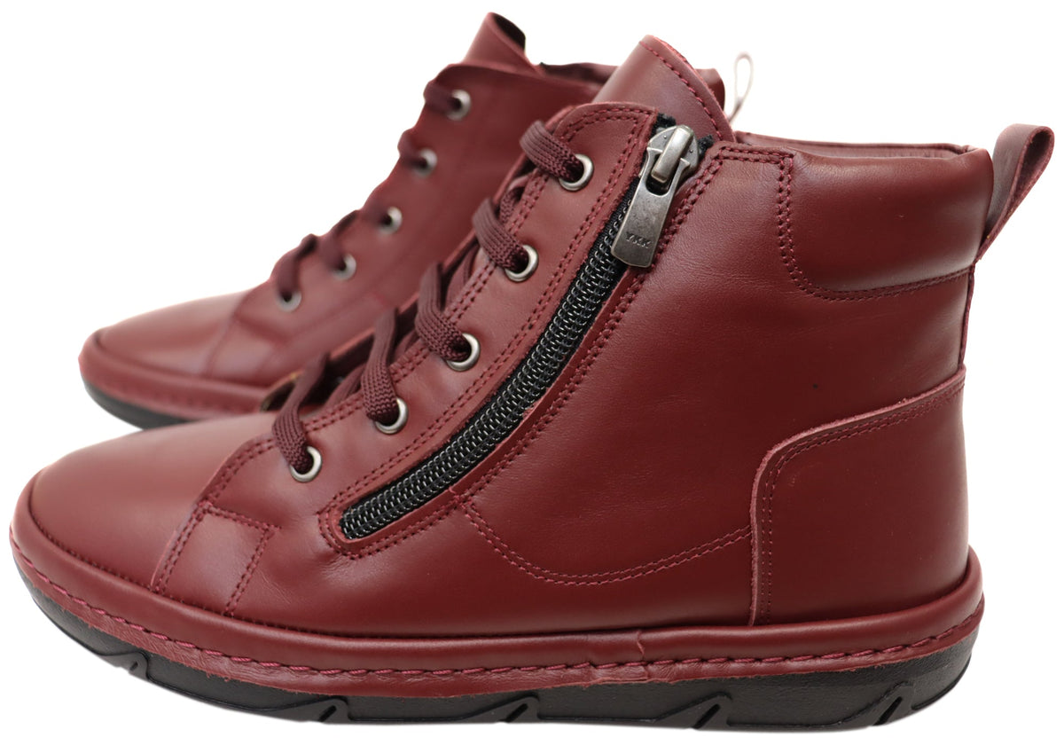 Kylie Womens European Comfortable Leather Ankle Boots