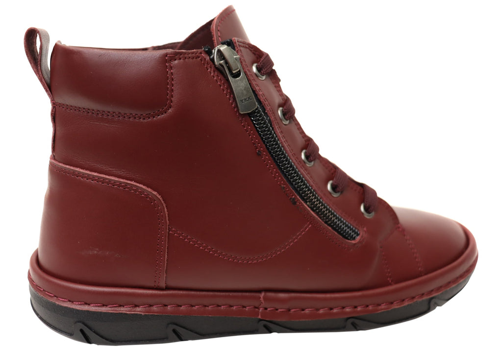 Kylie Womens European Comfortable Leather Ankle Boots