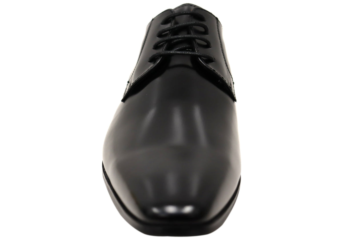 Mens Kabul Plain Toe Derby EE Extra Wide Leather Shoes