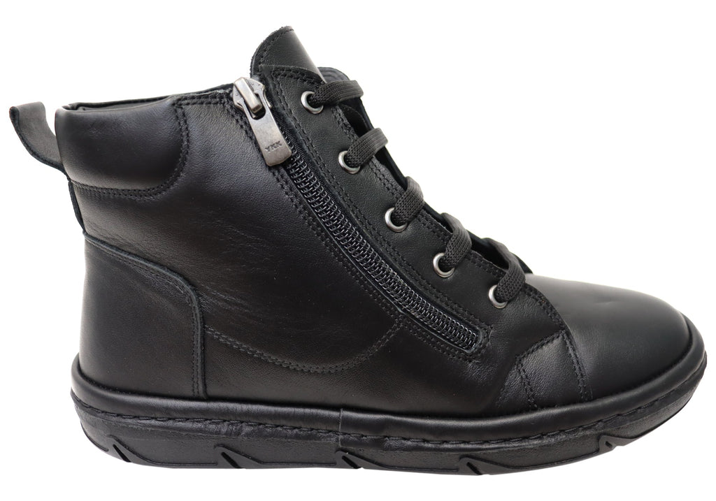 Kylie Womens European Comfortable Leather Ankle Boots
