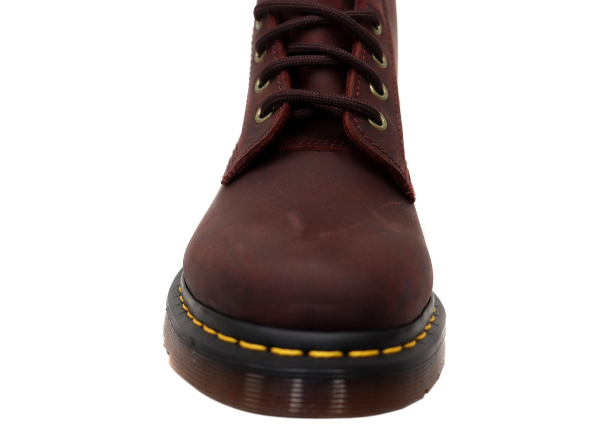 1460 Cherry Red Crazy Horse Unisex Leather Boots