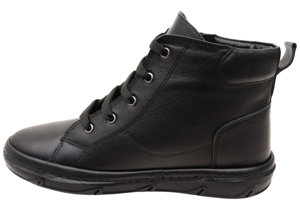 Kylie Womens European Comfortable Leather Ankle Boots