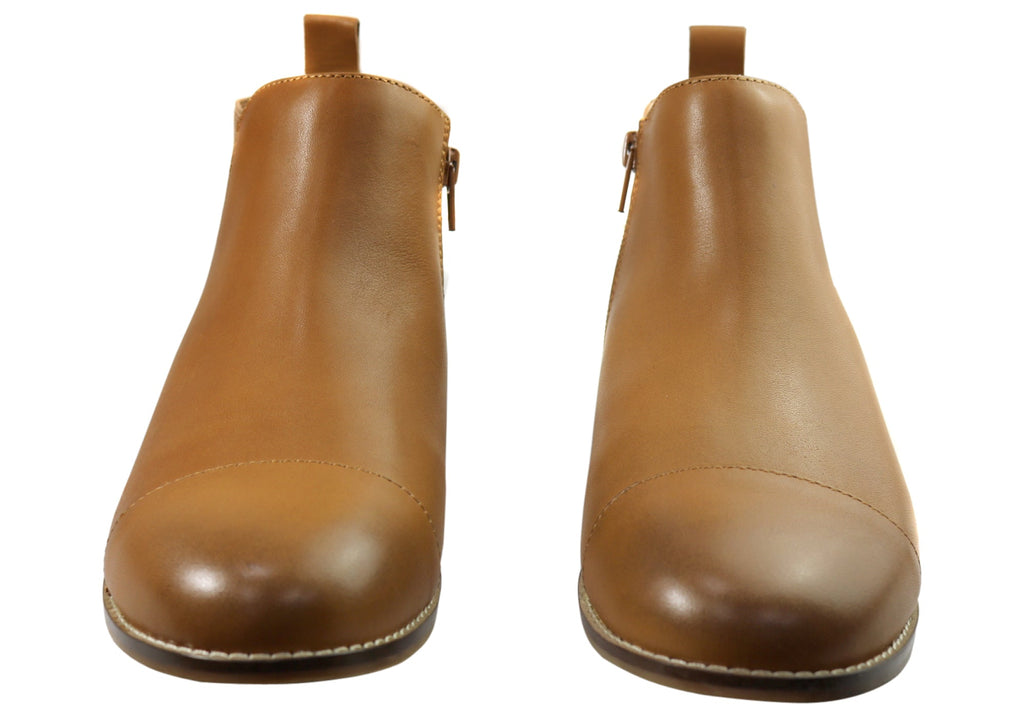 Tycoon Womens Leather Comfort Supportive Ankle Boots