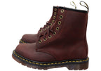 1460 Cherry Red Crazy Horse Unisex Leather Boots
