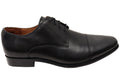 Mens Cross Cap Toe Derby EE Extra Wide Leather Dress Shoes